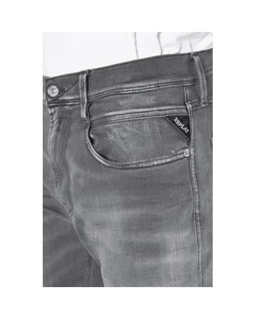 Jeans gris bronny blancos Replay de hombre de color Gray