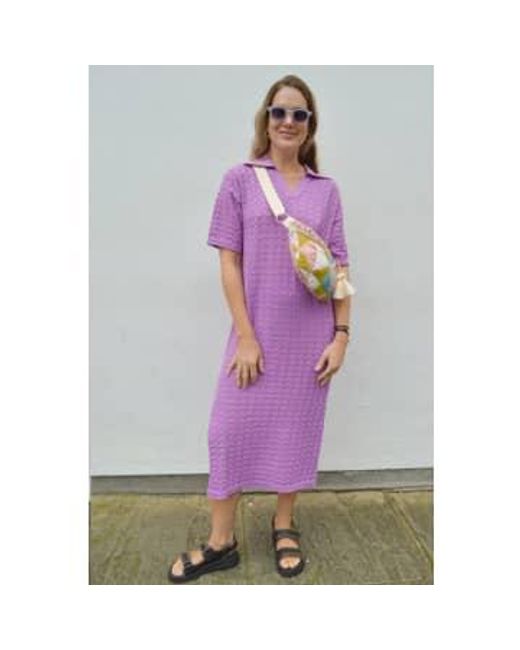 Suncoo Purple Celma gestricktes -kleid