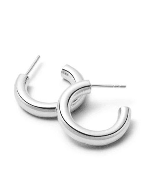 Daisy London Metallic 30mm Bold Hoop Earrings