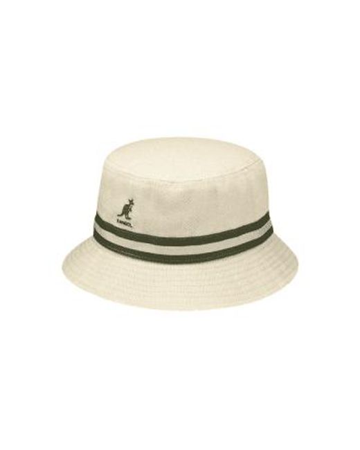Stripe Lahinch Hat di Kangol in Natural