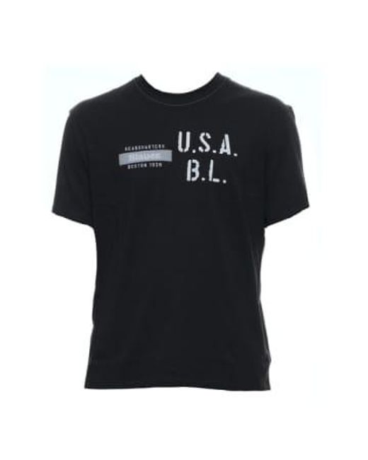 Blauer Black T-shirt 24sbluh02327 006842 999 for men