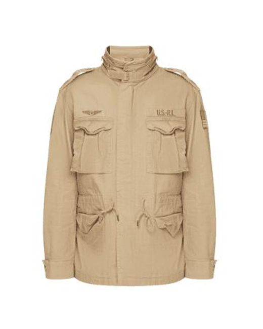 Polo Ralph Lauren Natural M65 Combat Lined Jacket Khaki L for men