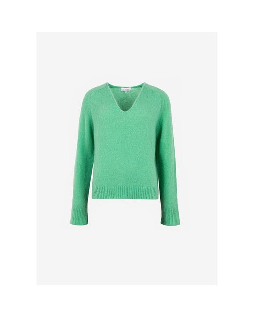 Maison Anje Green Barizia V-neck Sweater