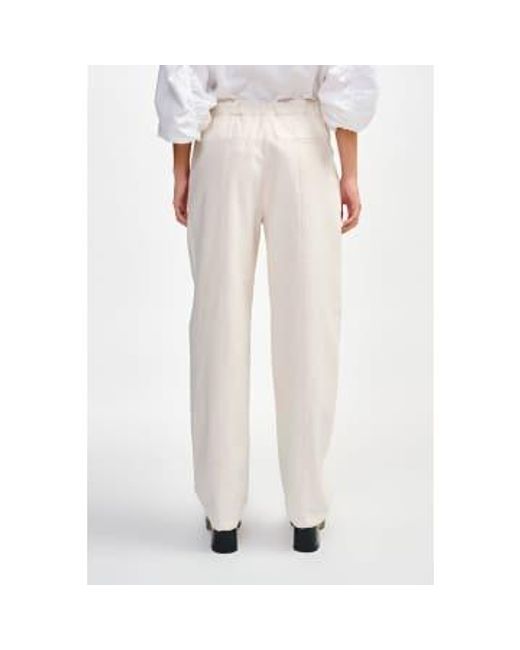 Pantalon noir blanc Bellerose en coloris White