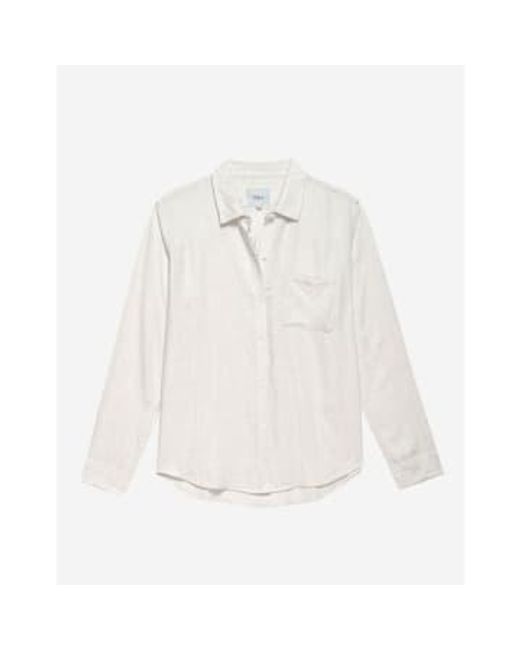 Hunter Single Pocket Long Sleeve Shirt Size M Col di Rails in White