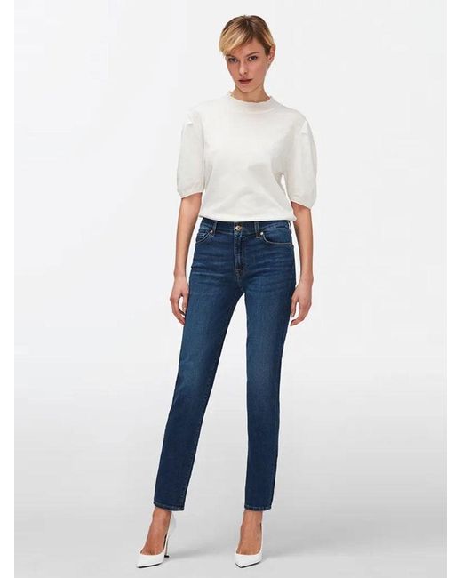 7 For All Mankind Blue Duchess Roxanne Bair Eco Jeans