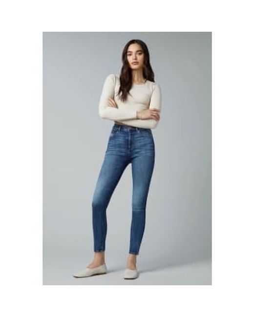 Farrow Skinny High Rise Instasculpt Ankle Jeans In Rogers di DL1961 in Blue