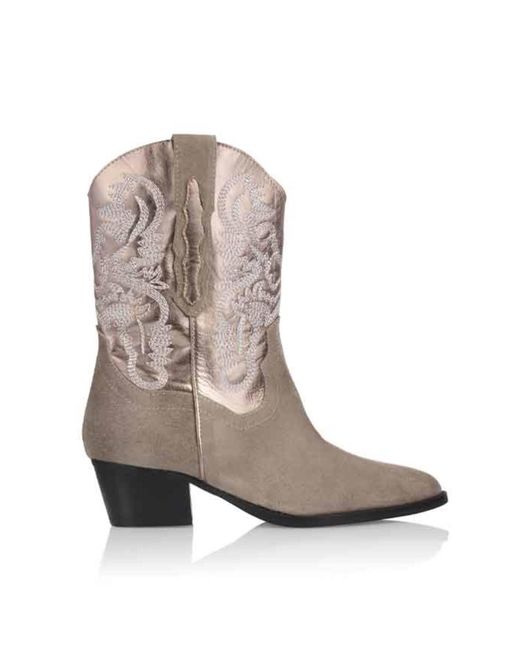 Dwrs Label Gray Brady Western Boot Taupe