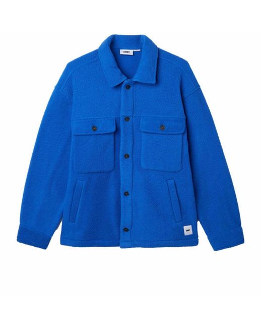 Obey | Thompson Shirt Jacket in Blue for Men | Lyst