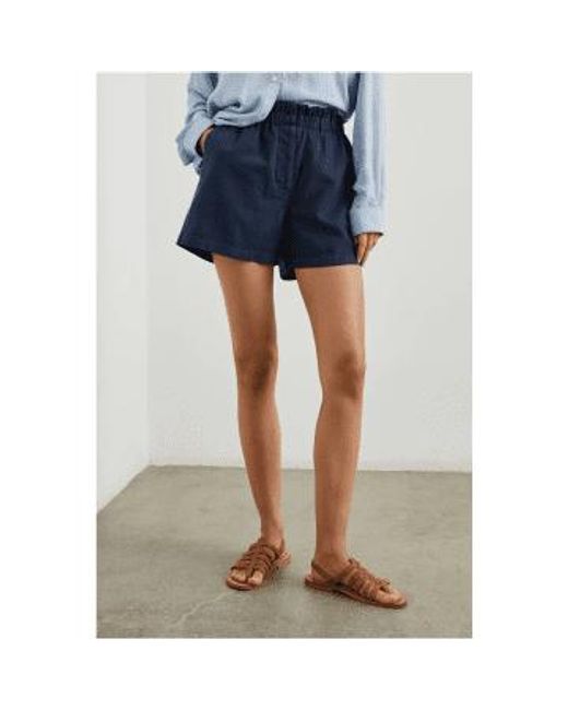 Rails Blue Monte Elasticated Waist Relaxed Shorts Size: L, Col: Navy L