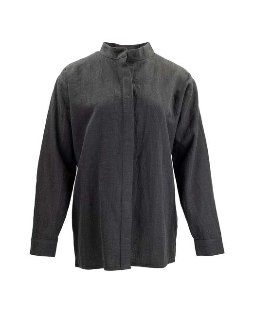 Les Bohémiennes Faye Shirt Black in Gray | Lyst