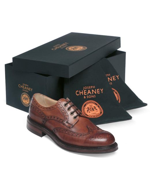 Cheaney Dark Leaf Avon R Country Brogue in Brown for Men | Lyst