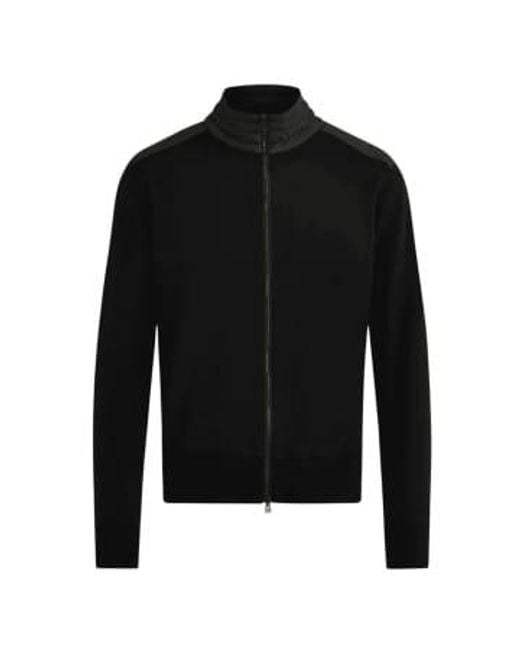 Belstaff Kelby Zip Cardigan L in Black for Men Lyst