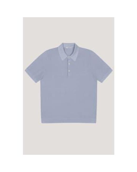 Circolo 1901 Ausgefallenes strick-poloshirt in frescia 786 graublau cn4407 in Blue für Herren