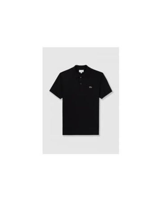 Mens Classic Pique Polo Shirt In di Lacoste in Black da Uomo