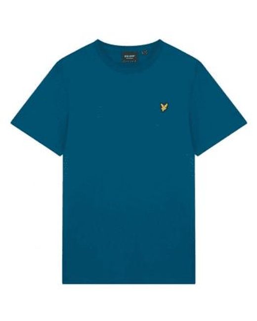 Camiseta lyle & scott con cuello redondo apres Lyle & Scott de hombre de color Blue