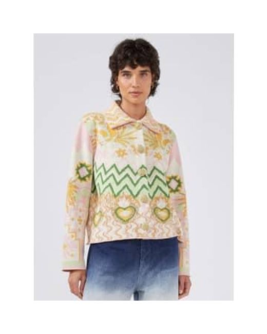 Hayley Menzies Multicolor Under The Sun Cotton Jacquard Jacket S
