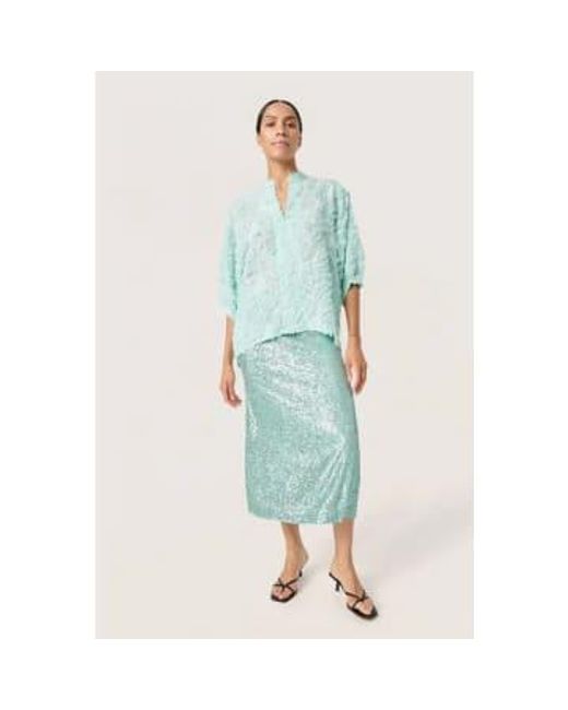 Soaked In Luxury Green Slzienna Blouse M