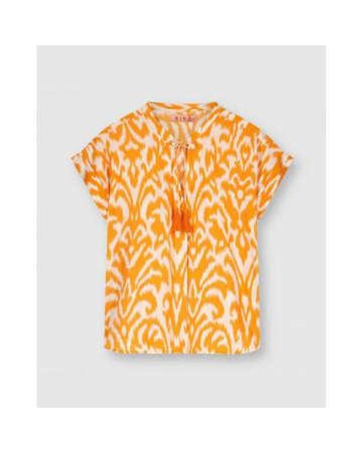 Rino & Pelle Orange Lubin Batik Top