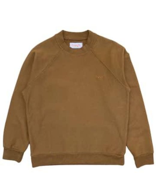 Fresh Brown Billie Cotton Sweatshirt for men