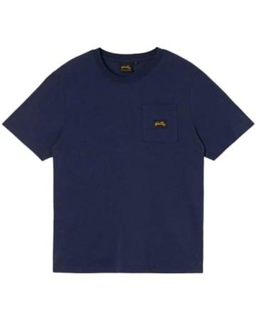 T-shirt patch pocket Stan Ray pour homme en coloris Blue