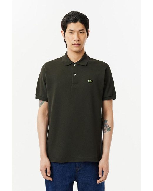 Lacoste Classic Fit L.12.12 Original Pique Polo Shirt in Black for Men Lyst UK