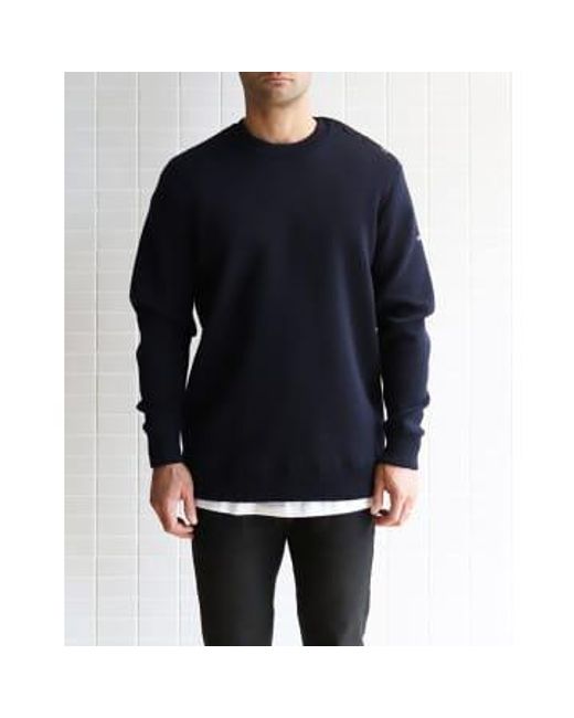 Saint James Blue Marinier Sweater 1 U Wool for men