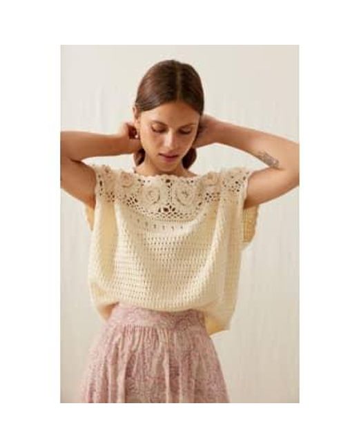 Louise Misha White Loria Sweater Xs / Cream