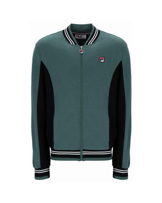 Fila Settanta Baseball Track Jacket Dark Est Black Gardenia in