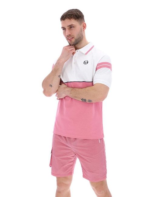 Sergio Tacchini Pink Cambio Polo Shirt for men