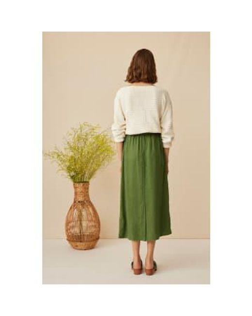 Harris Wilson Green Elio Pin Skirt 40 /