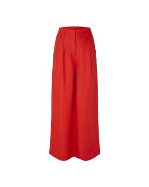 SELECTED Red Lyra Trousers Xs