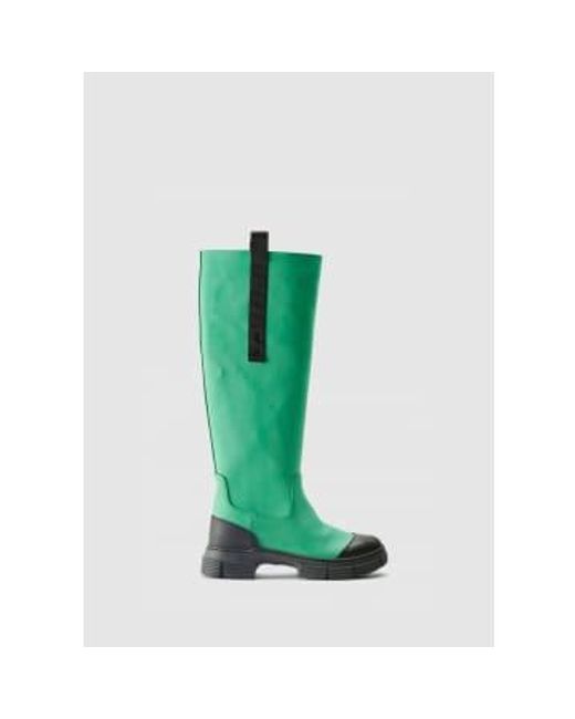 Ganni Green Women's Country Bright Boots