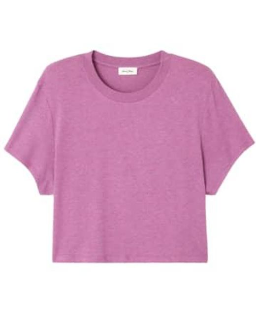 American Vintage Purple T-Shirt Ypawood Donna Forest Frucht Melange