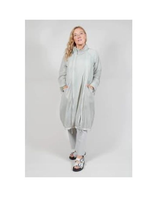 Rundholz Light Weight Coat With Hood di New Arrivals in Gray