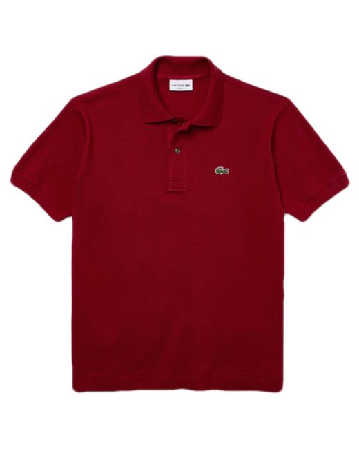 Lacoste Cotton Classic Fit L.12.12 Polo Shirt Bordeaux 476 in Red for Men |  Lyst