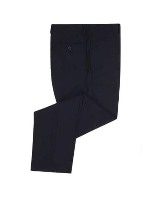 Remus Uomo Blue Luca Suit Trousers Navy 34" for men