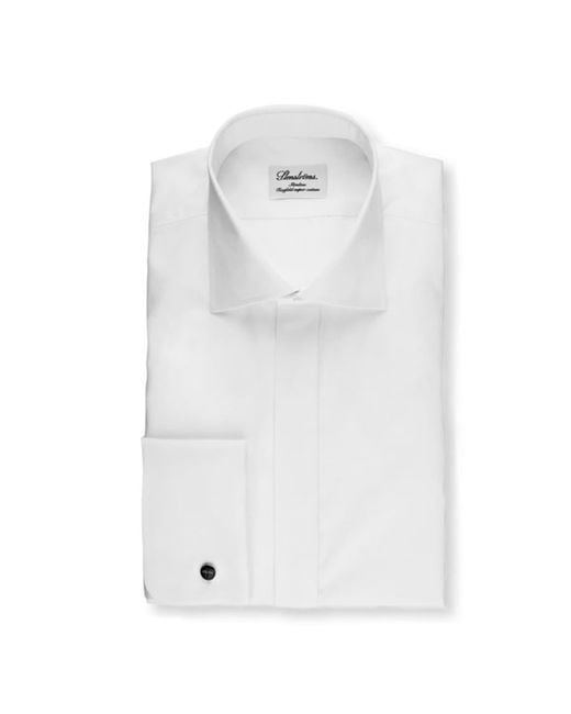 Camisa la noche algodón sargento superior blanco de Stenströms de color  Blanco | Lyst