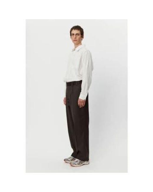 Patch Trousers Vintage Pinstripe di mfpen in White da Uomo