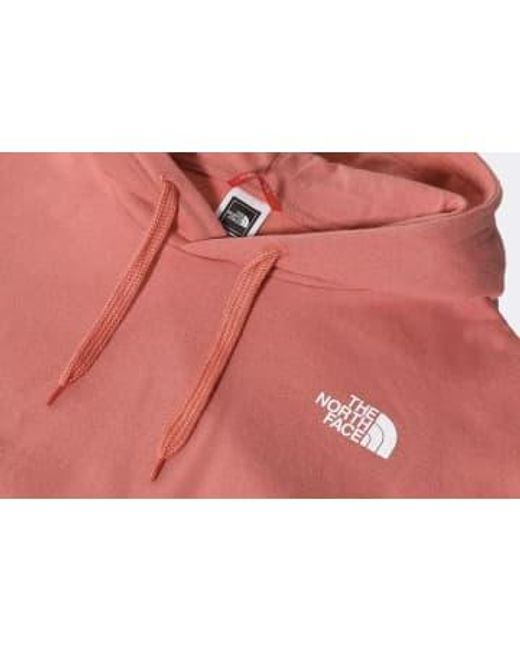 Womens trend crop hoodie The North Face de color Red