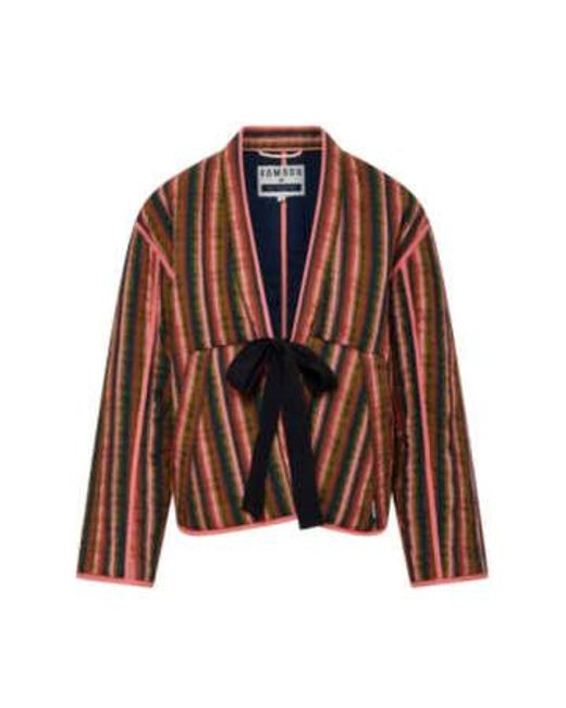 Komodo Brown Weave Jacket Stripe M for men