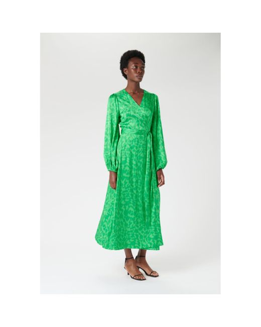 Dea Kudibal Carol Wrap Dress in Green | Lyst