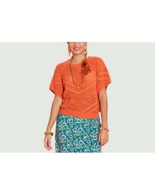 Taïga Ajouré Sweater ANTOINE & LILI en coloris Orange