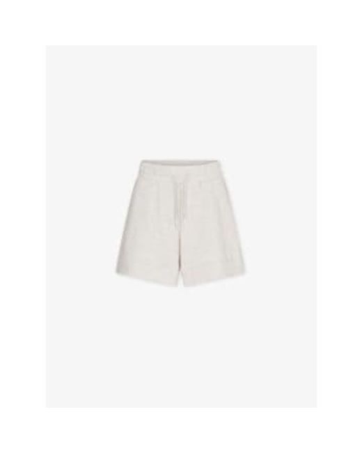 Varley White Ivory Alder Shorts