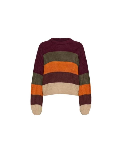 Noisy May Striped Jumper Timmy in Red | Lyst