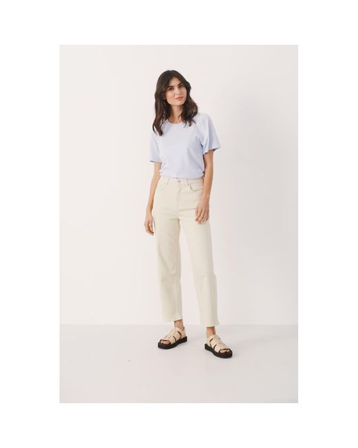 Part Two White Cap Grey Judy Denim Jeans in Natural | Lyst