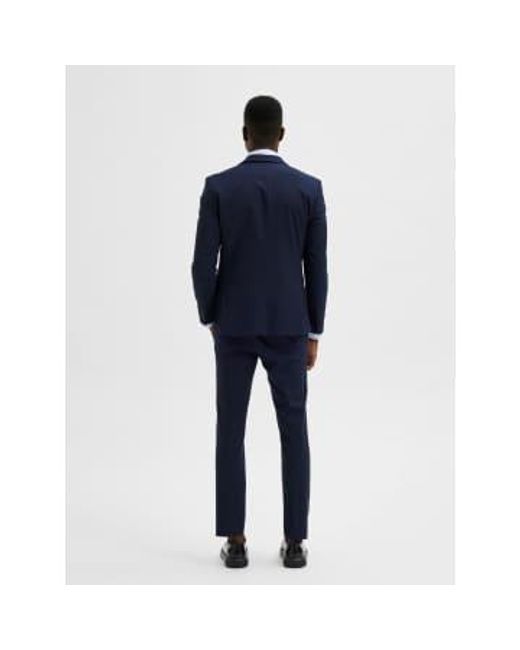 SELECTED Slim Fit Blue Costume Jacket 54 for men