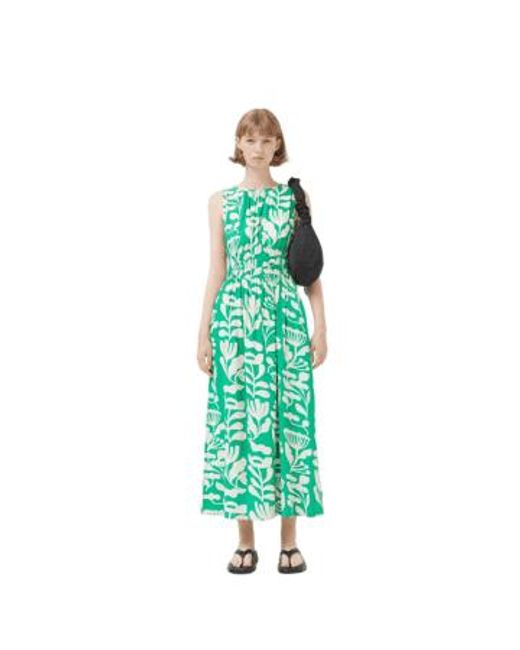 Compañía Fantástica Green Long Printed Dress