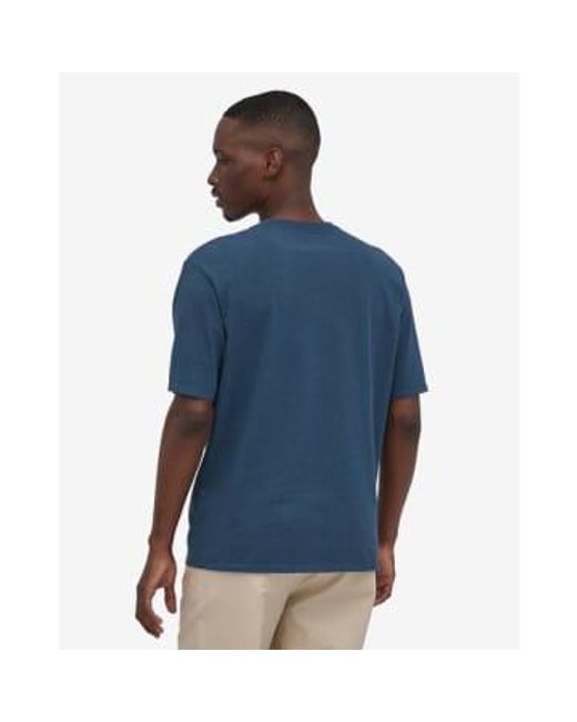 Patagonia Blue Camiseta Ms Daily Pocket Tee for men