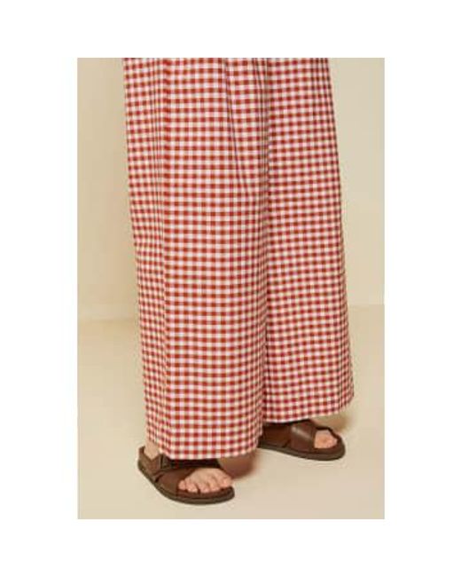 Ottod'Ame Red Check Trousers